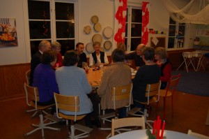 Arrangören avslutar dagens jobb