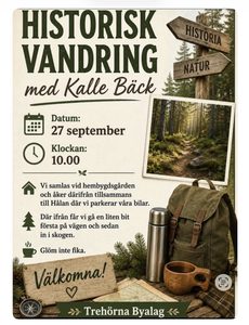 Historisk vandring med Kalle Bäck 27/9 kl. 10.00